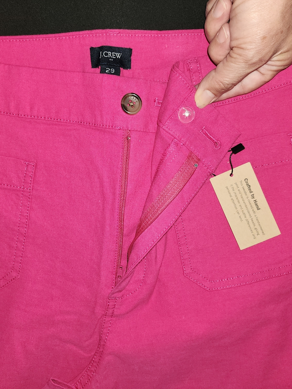 J. Crew Lizzy High Rise "Vintage Berry" Wide-Leg Jeans - Picture 6 of 14